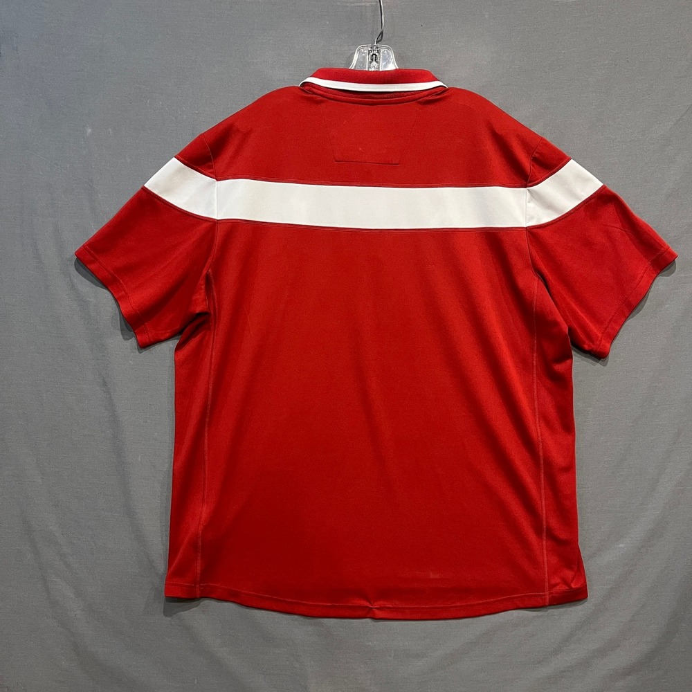Adidas Indiana Hoosiers Polo Shirt Mens 2XL Red White Climalite 2 Pack - Picture 3 of 12